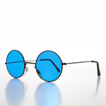 Load image into Gallery viewer, Round Circle Sunglass with Blue Color Tinted Lens
