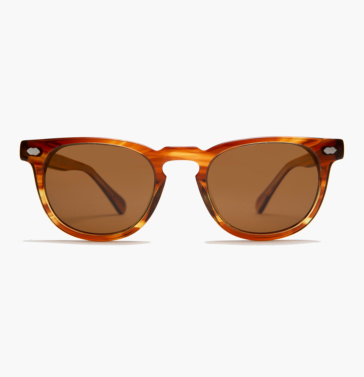 rounded square retro sunglass with polarized lenses