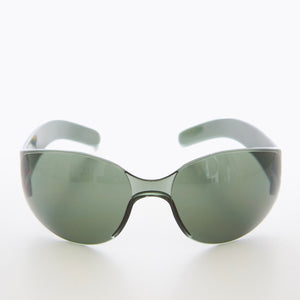 Unisex Futuristic Goggle Wrap Around Sunglasses - Blast