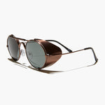 Load image into Gallery viewer, Copper Steampunk Sunglass with Folding Side Shields 
