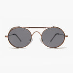 Load image into Gallery viewer, Copper Steampunk Sunglass with Folding Side Shields
