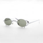Load image into Gallery viewer, goggle 1990s metal steampunk oval vintage sunglass
