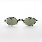 Load image into Gallery viewer, goggle 1990s metal steampunk oval vintage sunglass
