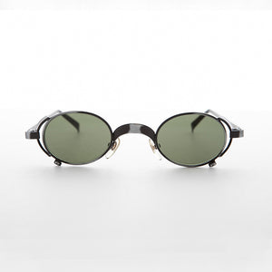 goggle 1990s metal steampunk oval vintage sunglass