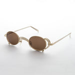 Load image into Gallery viewer, goggle 1990s metal steampunk oval vintage sunglass
