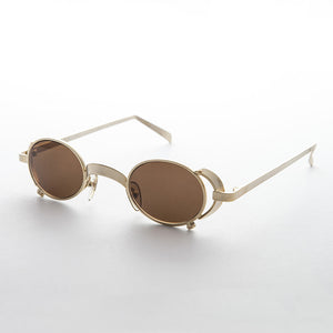goggle 1990s metal steampunk oval vintage sunglass