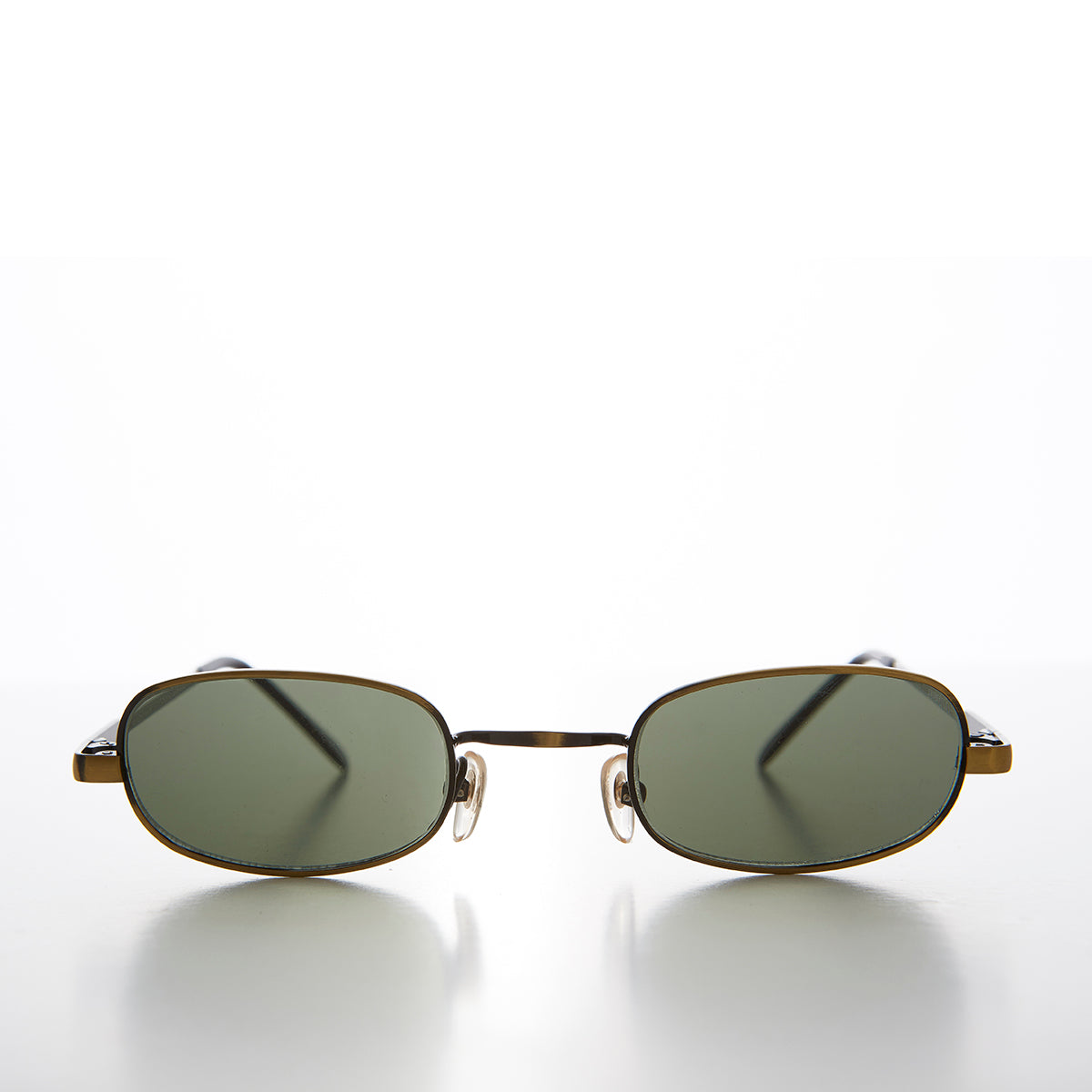 Tiny Half Frame Rectangular 90s Vintage Sunglass