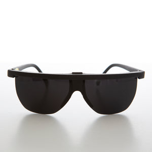 Futuristic Sporty Wraparound Vintage Sunglasses