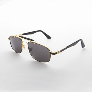 square vintage aviator sunglass
