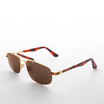 Load image into Gallery viewer, Narrow Rectangular Vintage PIlot Sunglass
