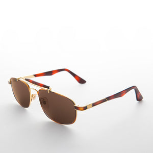 Narrow Rectangular Vintage PIlot Sunglass