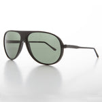Load image into Gallery viewer, black vintage aviator sunglass with glass lens
