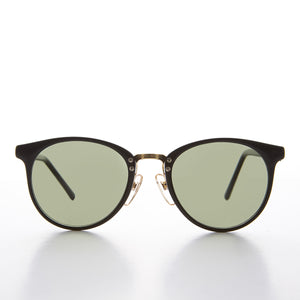 large round horn rim vintage sunglasses