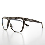 Load image into Gallery viewer, Snakeskin Clear Lens 80s Glasses 
