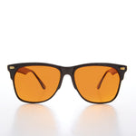 Load image into Gallery viewer, Amber Lens Horn Rim Vintage 80s Sunglass
