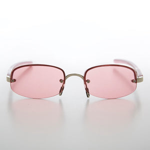 Colorful Rimless Lens Vintage Sunglass