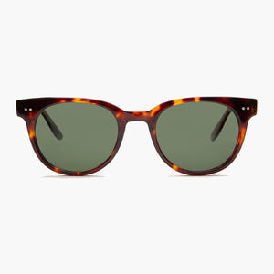 rounded square retro sunglass with polarized lenses