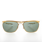 Load image into Gallery viewer, gold biker vintage sunglasses
