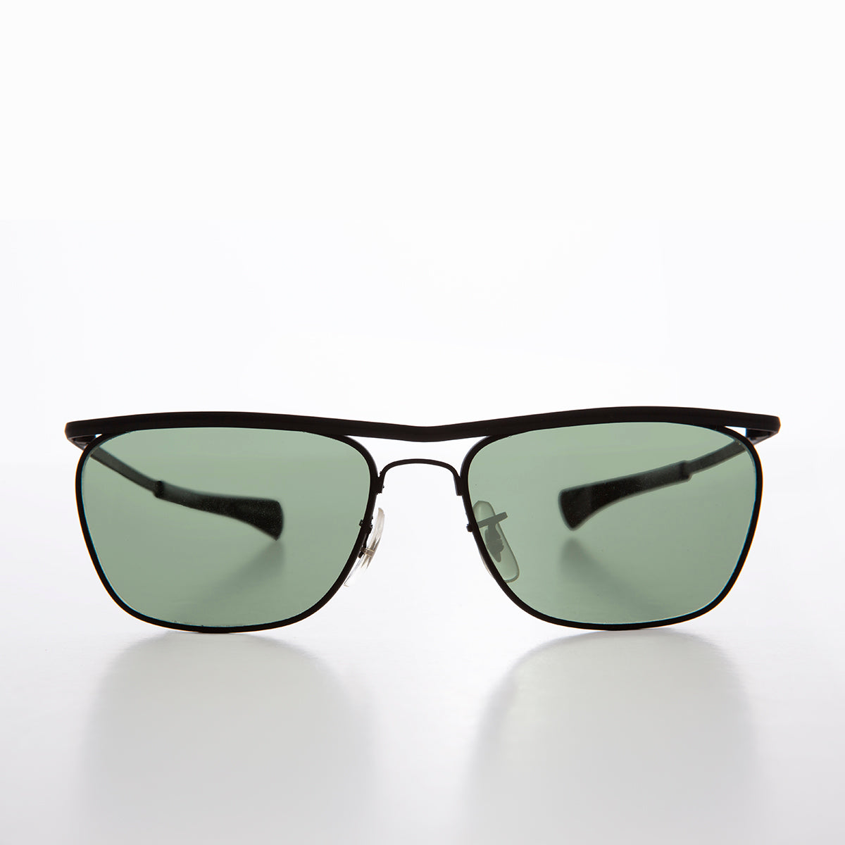 black metal biker sunglasses
