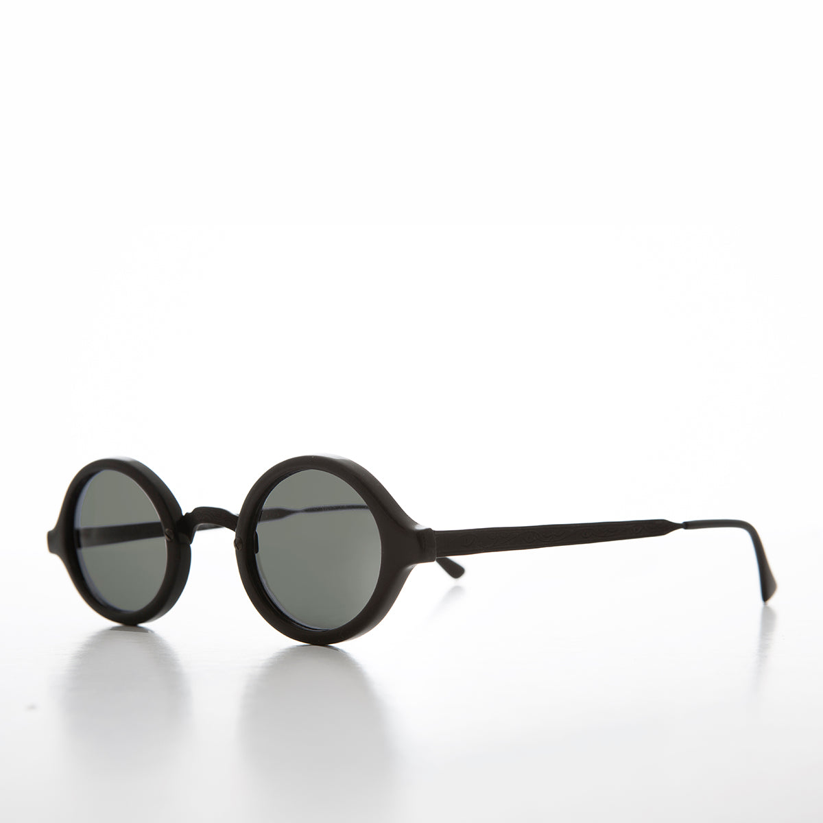 small black oval vintage sunglasses