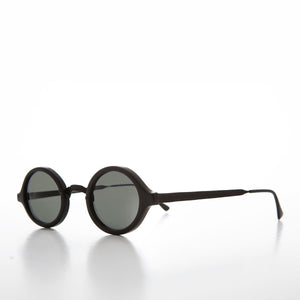 small black oval vintage sunglasses