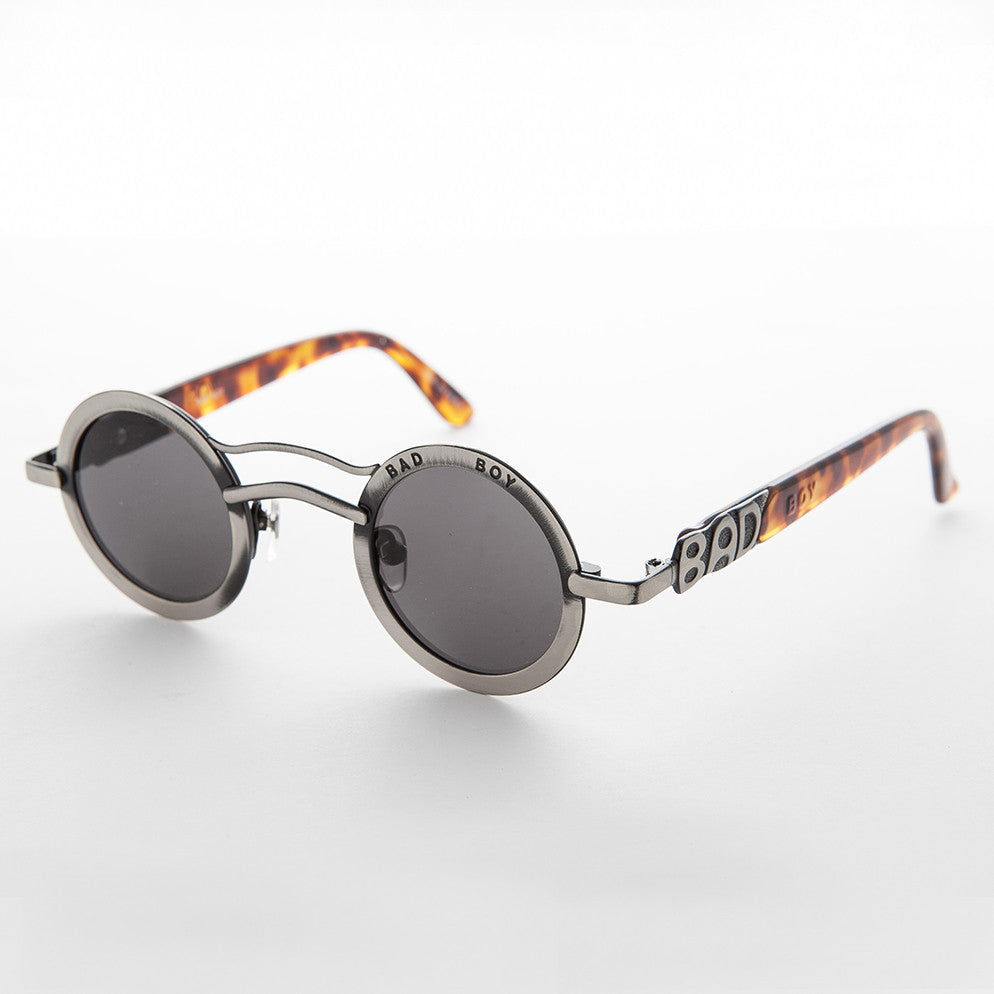 double bridge round bad boy vintage sunglass