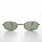 Load image into Gallery viewer, small oval metal frame vintage sunglasses
