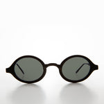 Load image into Gallery viewer, small black oval vintage sunglasses
