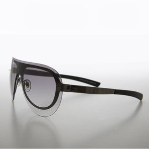 Rimless Colored Lens Aviator Deadstock Sunglass