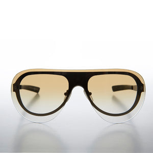 Rimless Colored Lens Aviator Deadstock Sunglass