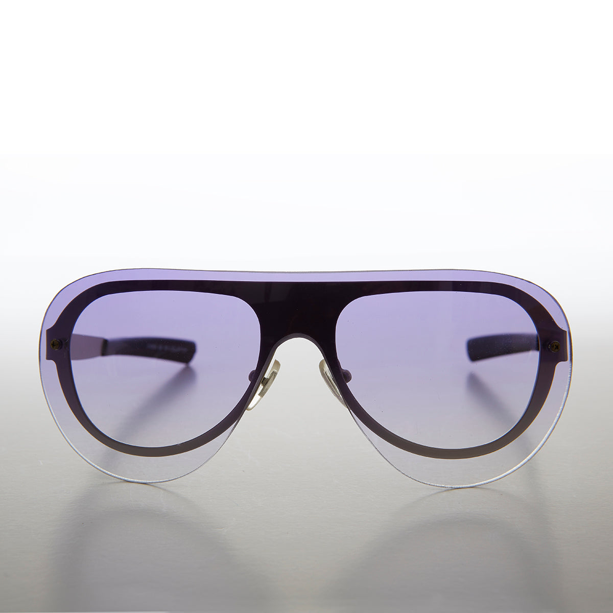 Rimless Colored Lens Aviator Deadstock Sunglass