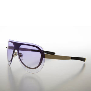 Rimless Colored Lens Aviator Deadstock Sunglass