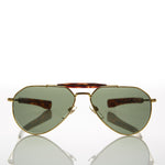 Load image into Gallery viewer, gold aviator vintage sunglass
