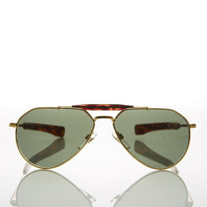 gold aviator vintage sunglass