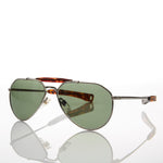 Load image into Gallery viewer, Vintage Aviator Sunglass Glass Lens Paddle Temples
