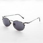 Load image into Gallery viewer, oval metal industrial sunglasses
