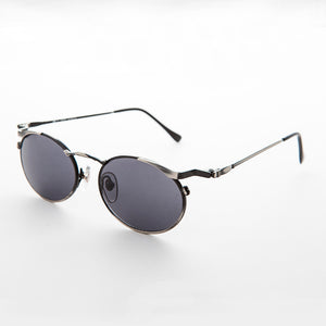 oval metal industrial sunglasses