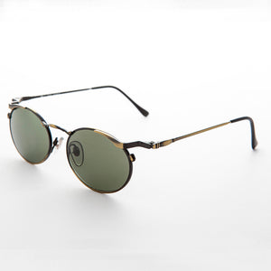 oval metal industrial sunglasses
