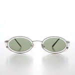 Load image into Gallery viewer, Clear Oval 90s Vintage Sunglass
