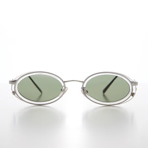 Clear Oval 90s Vintage Sunglass