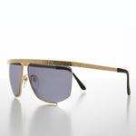 Load image into Gallery viewer, Gold Semi Rimless Hip Hop Vintage Sunglasses
