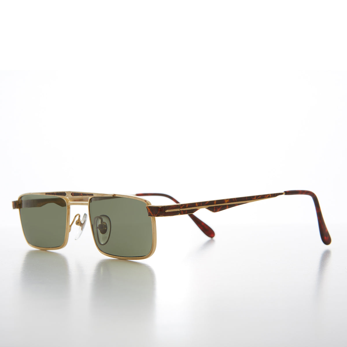 Skinny Rectangular Aviator Vintage Sunglass 