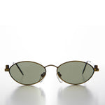 Load image into Gallery viewer, Industrial Metal Frame Oval 90s Steampunk Sunglass
