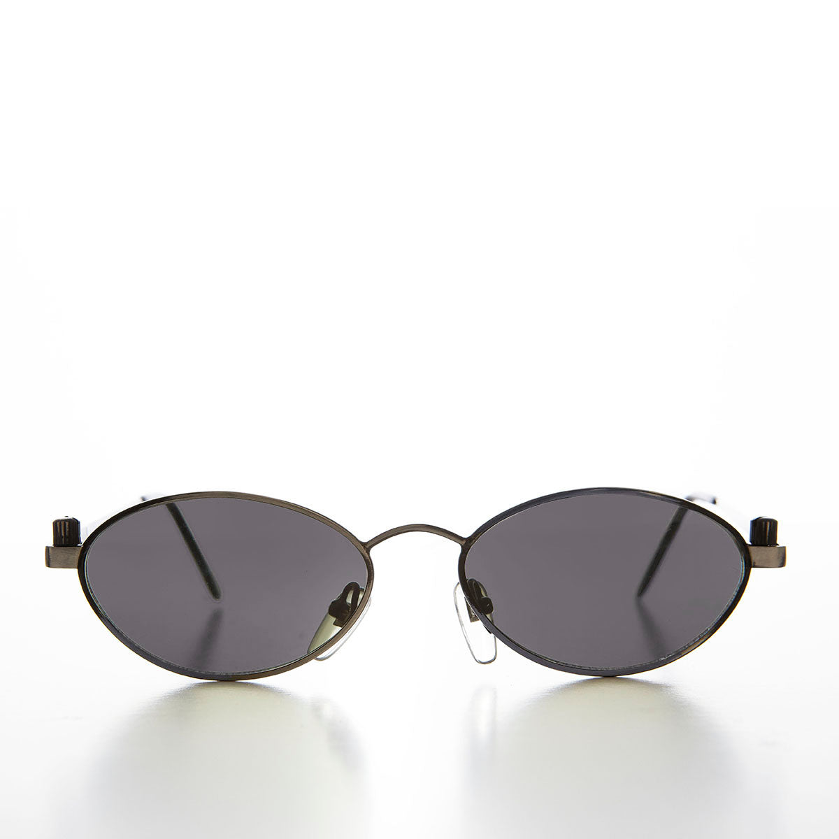 Industrial Metal Frame Oval 90s Steampunk Sunglass