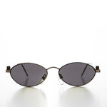 Load image into Gallery viewer, Industrial Metal Frame Oval 90s Steampunk Sunglass
