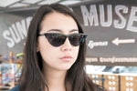 Load image into Gallery viewer, Semi Rimless Edgy Rare 90s Cat Eye Sunglasses 
