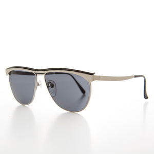 Simple Silver 80s Vintage Sunglasses