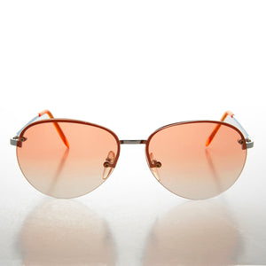 Chic Gradient Color Tinted Lens 90s Sunglass