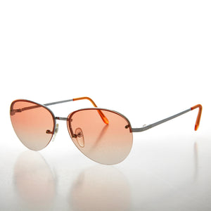 Chic Gradient Color Tinted Lens 90s Sunglass