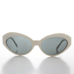 Load image into Gallery viewer, White frame curved cat eye women&#39;s sunglass

